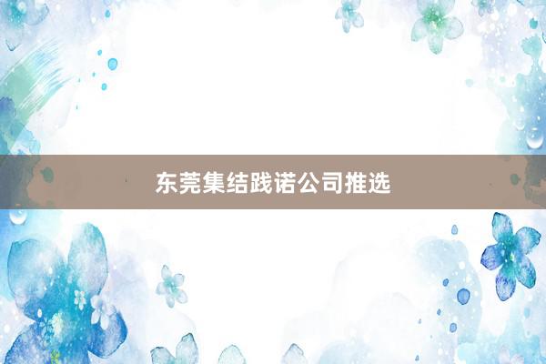 东莞集结践诺公司推选